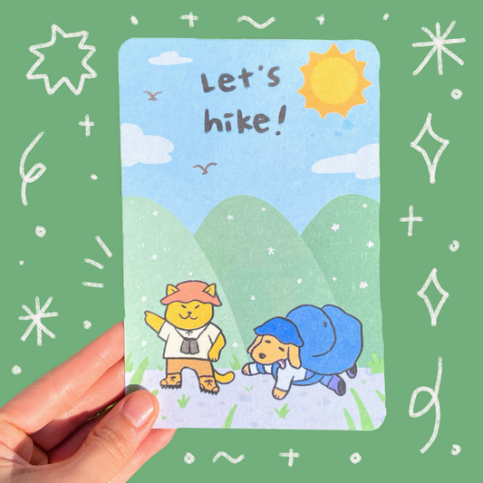 Let’s Hike Postcard