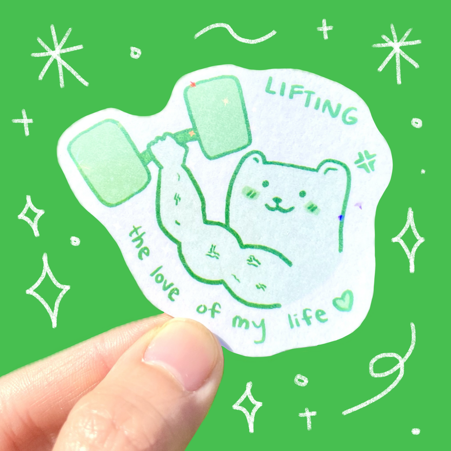 Lifting the Love of My Life Sticker