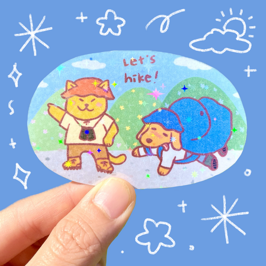 Let’s Hike Sticker