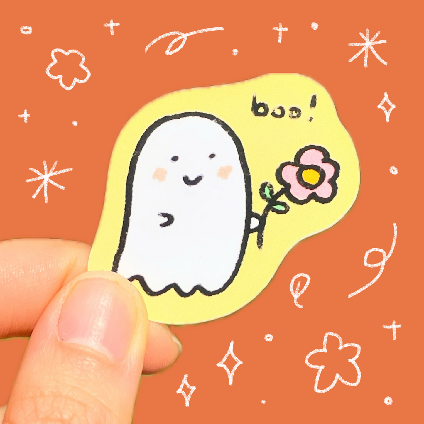 Boo Sticker