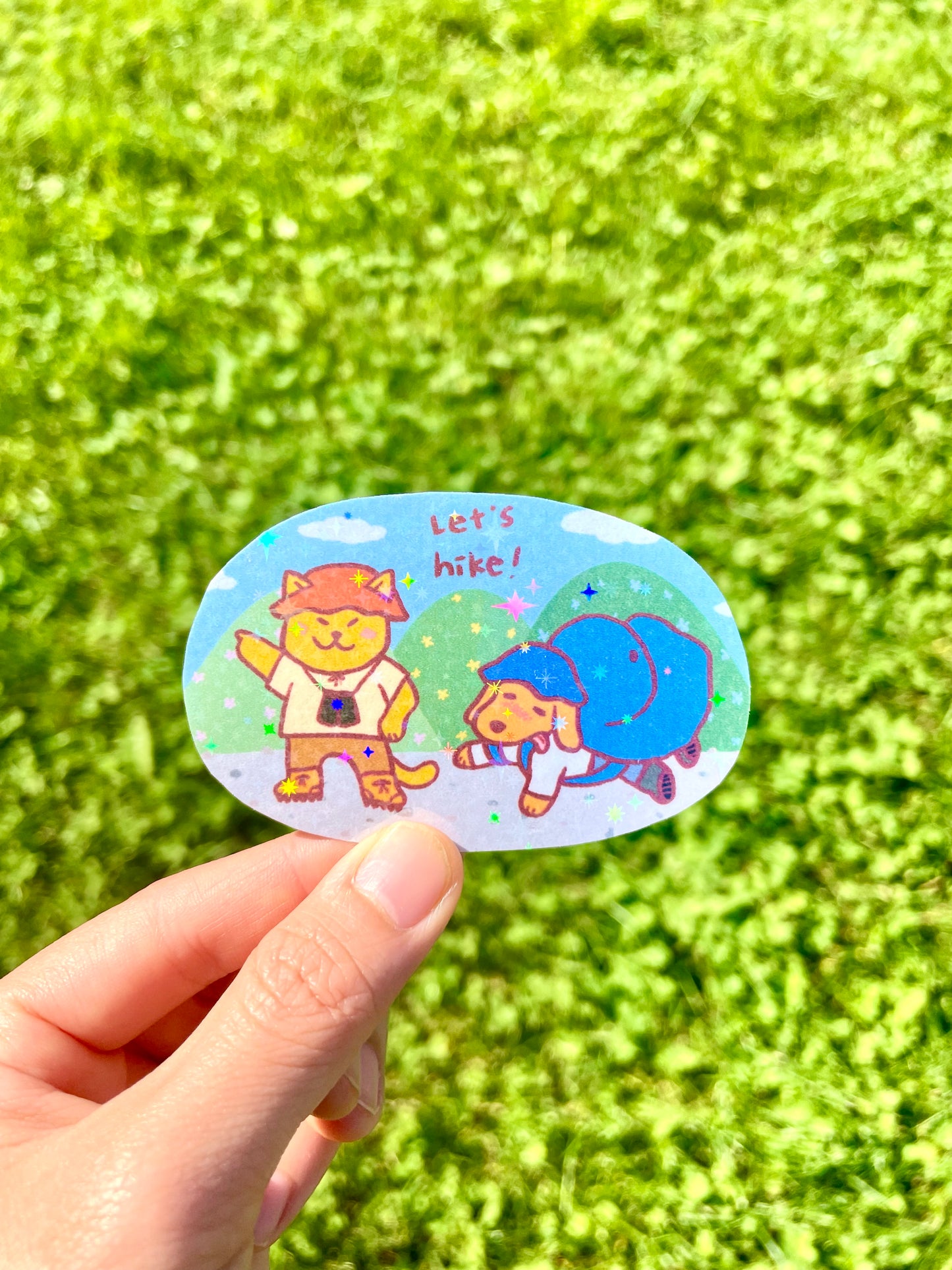 Let’s Hike Sticker