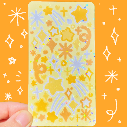 Stars Decoration Sticker Sheet