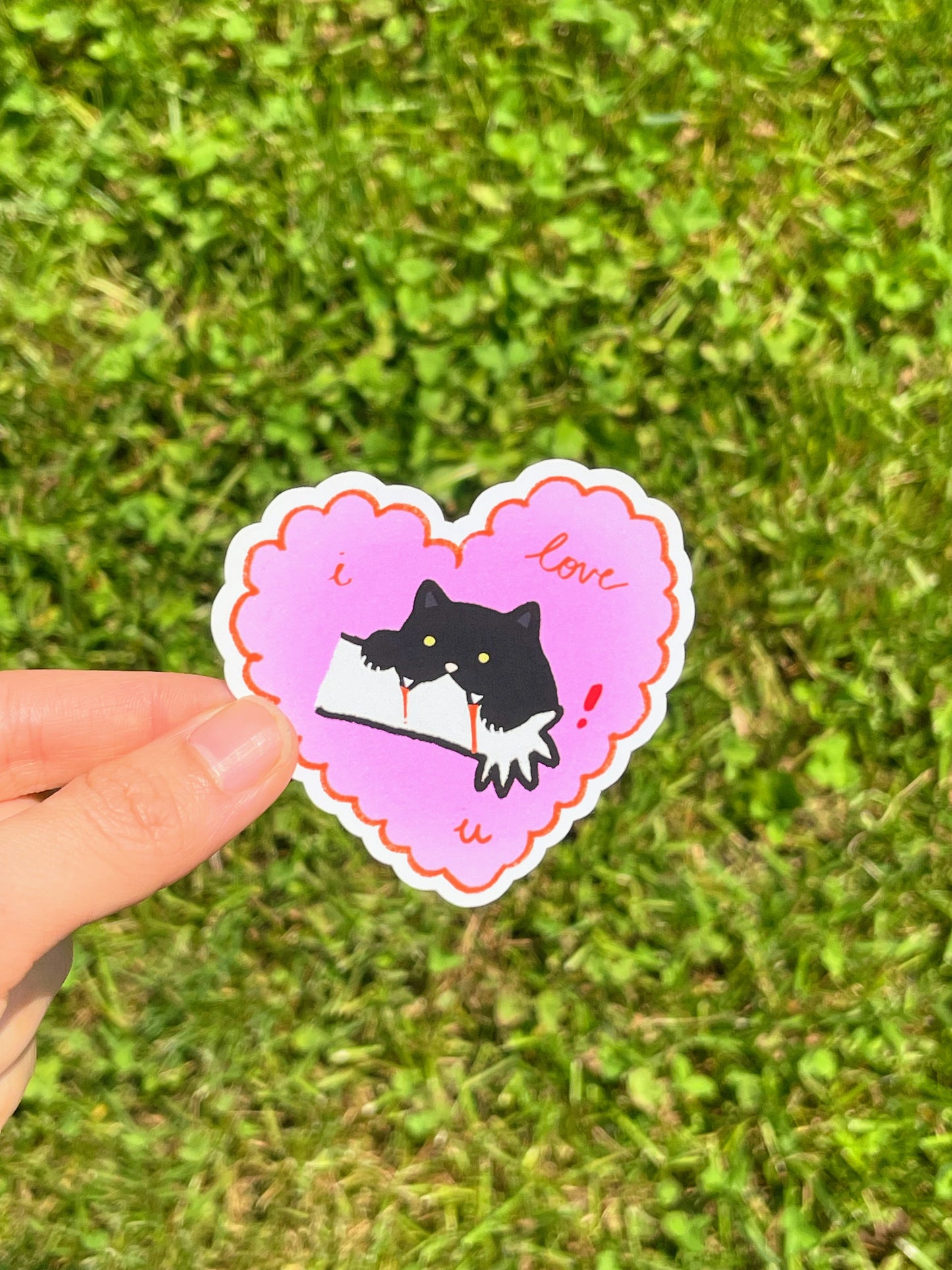 I Love You Cat Sticker