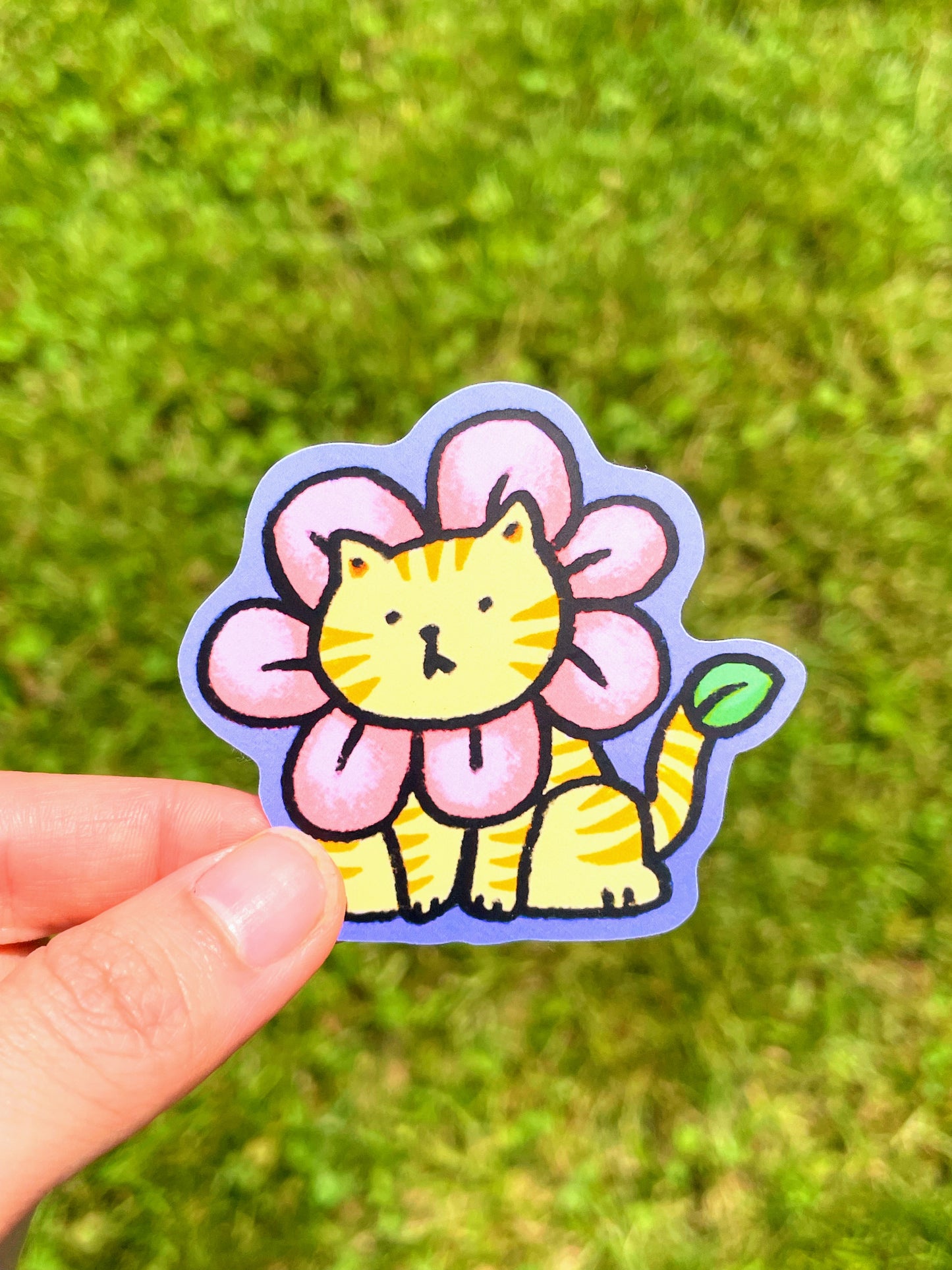 Flower Cat Sticker