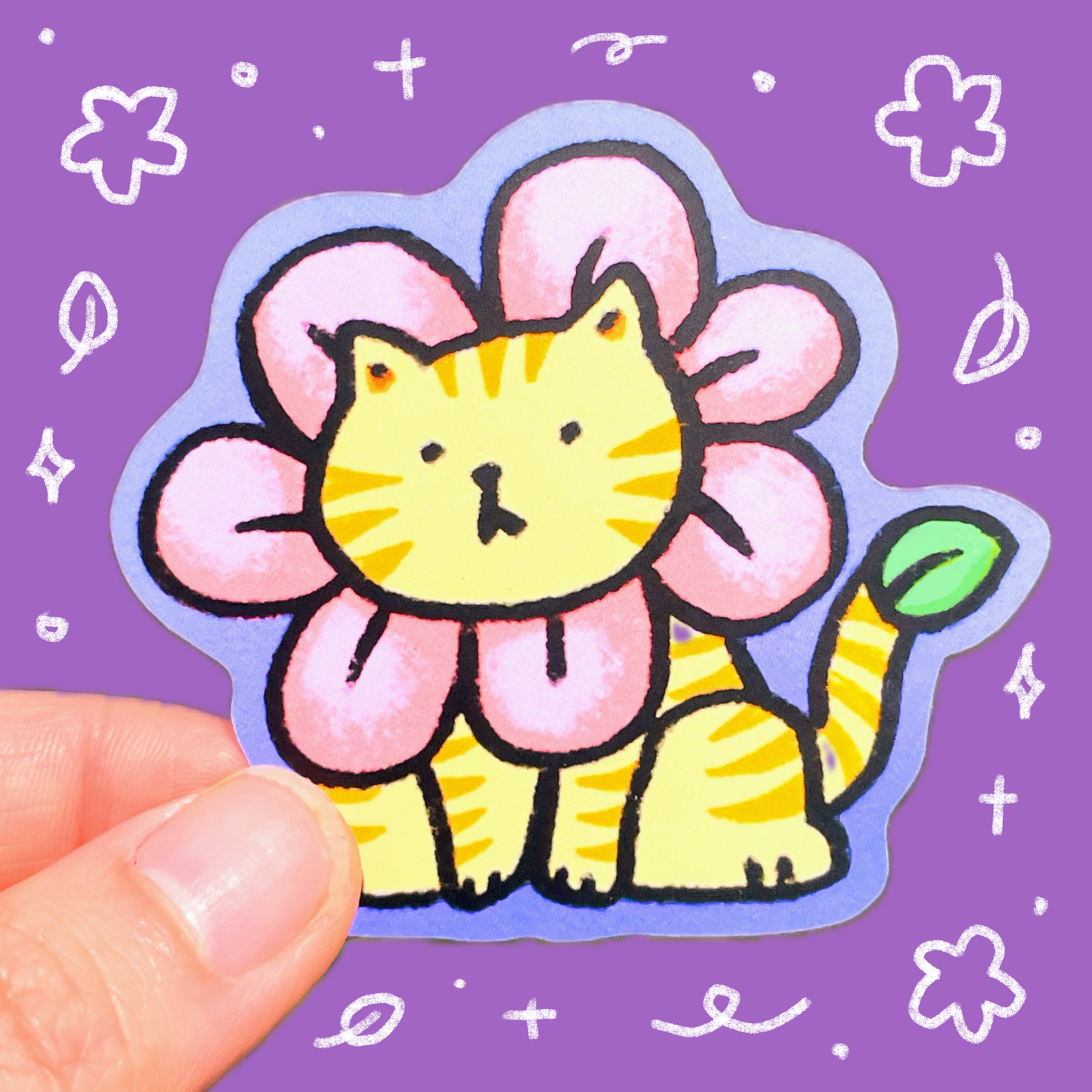 Flower Cat Sticker