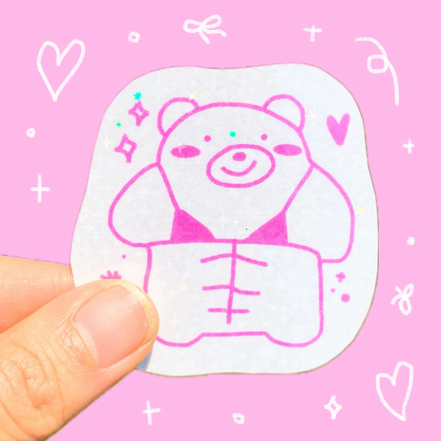 Bikini Buff Guy Sticker